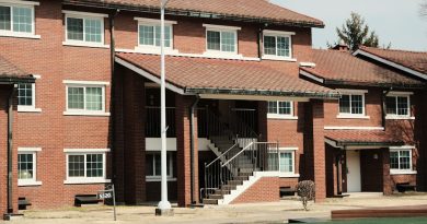 Modern student accommodation facility with smart technology integration and digital management systems