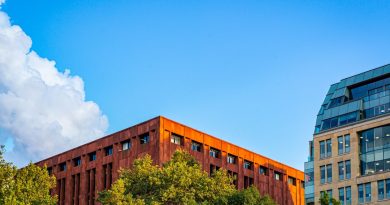 Massachusetts Institute of Technology main campus building with students walking