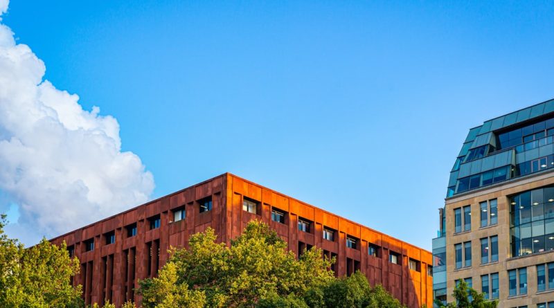 Massachusetts Institute of Technology main campus building with students walking