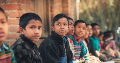 Diverse group of students learning together in an inclusive classroom environment