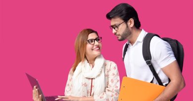 Student reviewing Prodigy Finance loan documents on laptop