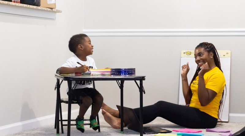 Student receiving one-on-one tutoring support during school day