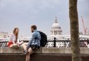 Student studying with UK flag and Chevening Scholarship logo