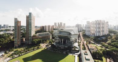 National University of Singapore main campus with modern architecture and international students