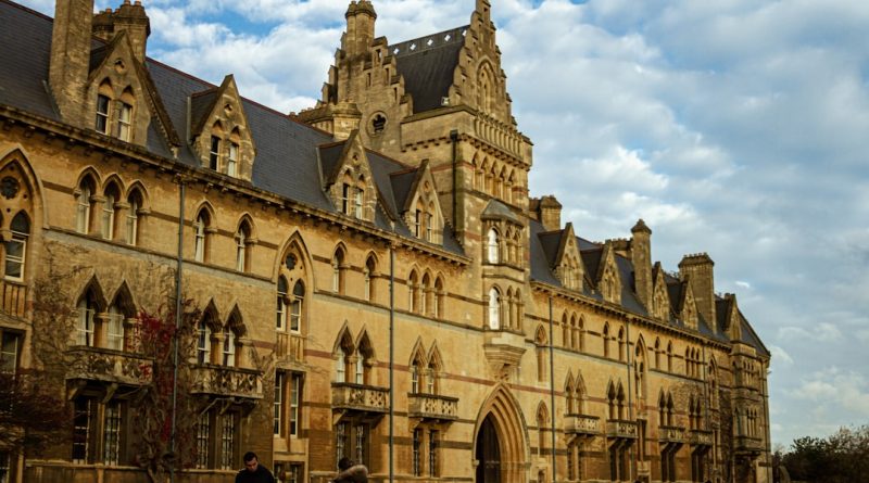 Historic University of Oxford college buildings and courtyards