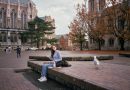 Indian student studying at university abroad with SBI education loan