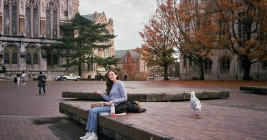 Indian student studying at university abroad with SBI education loan