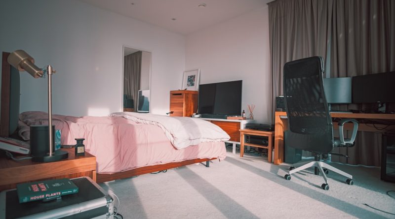 Modern student accommodation building in London with diverse students