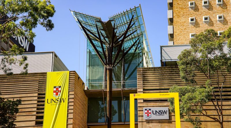 Indian students studying at Australian university campus with modern buildings