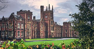 Indian student studying at Irish university campus with green landscapes