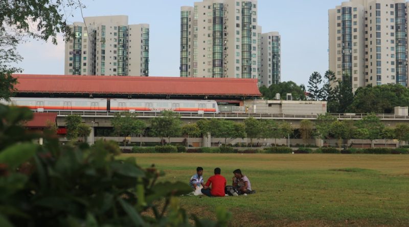 Indian students studying at National University of Singapore campus