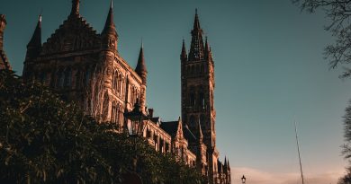Indian students studying at UK university campus with lecture halls and library