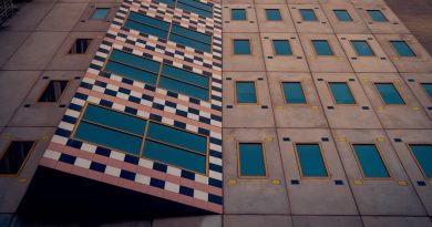 University of Melbourne main campus building with students walking