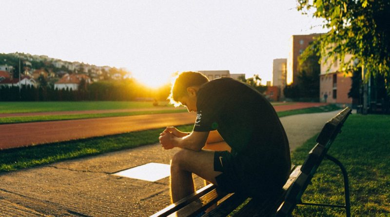 Young university student showing determination and strength during recovery journey